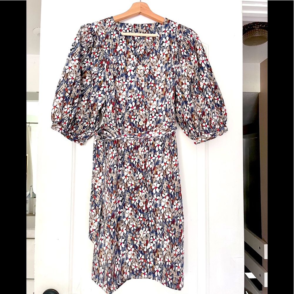 Brand New Dress, Oil Painting Style with flowers
